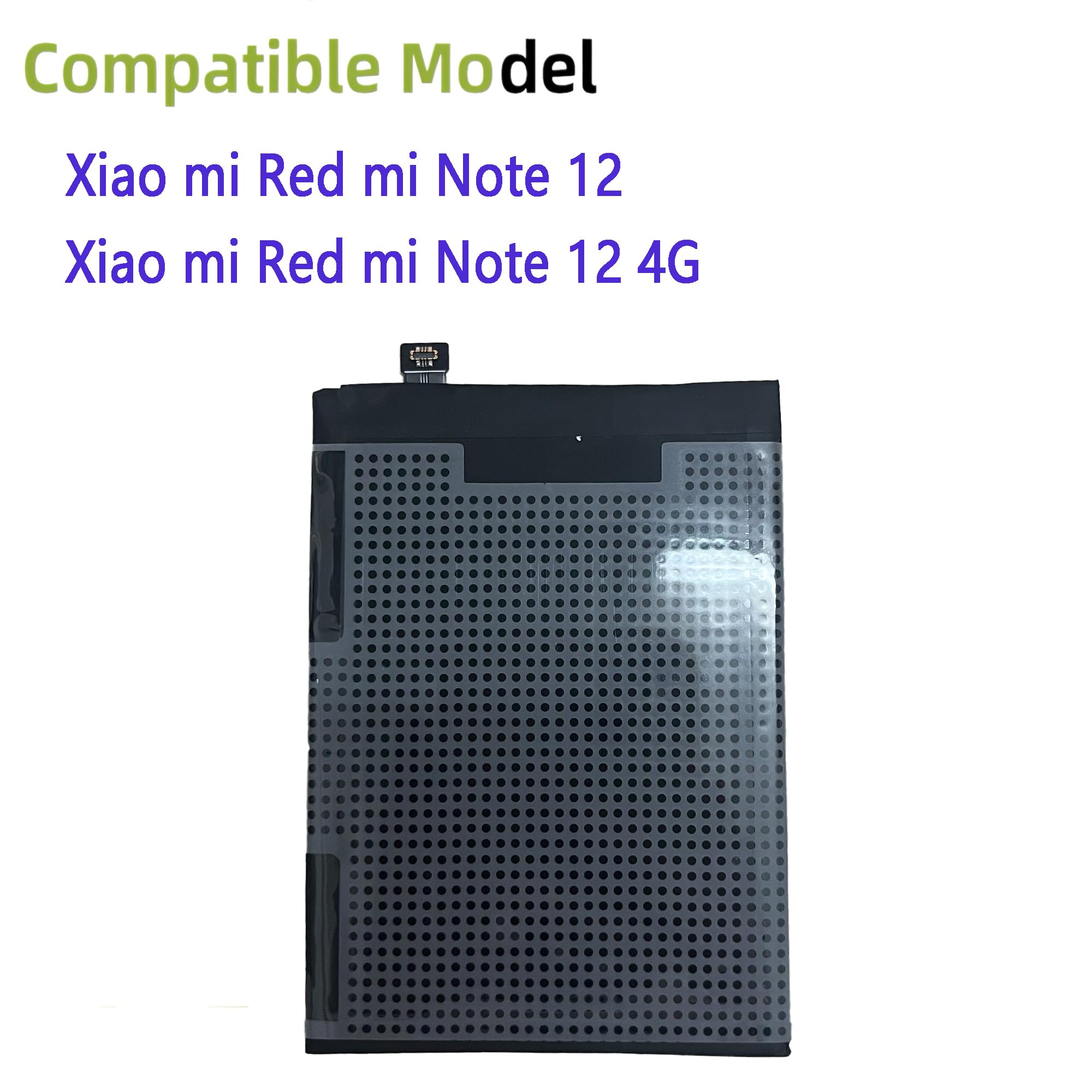 Batterie BN5M Pour Xiaomi Redmi Note 12 & 12 4G - 5000mAh - Kit Avec Outils De Remplacement