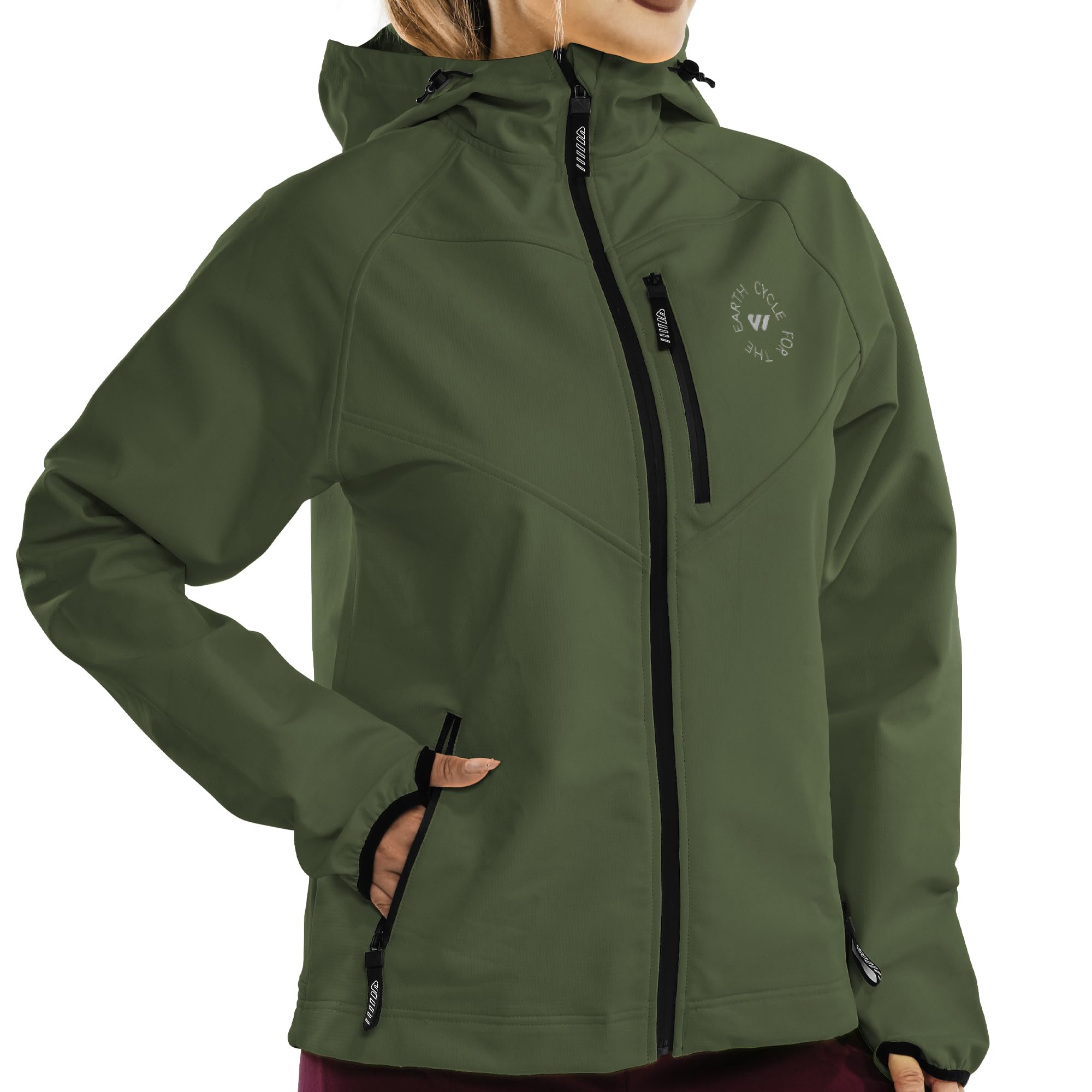 Wulibike Veste de cyclisme pour femme - Pliable - Légère et respirante - Veste de course réfléchissante - Coupe-vent - Pour le cyclisme, le trekking et l'extérieur
