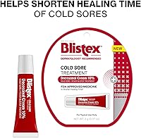 Vista 3 de Blistex Tratamiento para Úlceras Bucales Crema de Docosanol 10% Comienza a Actuar Inmediatamente – Medicina para Reducir el Tiempo de Curación