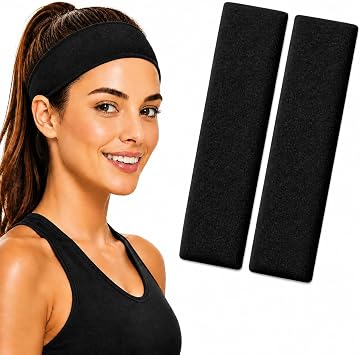 7cm Headbands for Women's and Girls, Stretchy Non-Slip Stylish Sports Hair Bands for Women's Hair, Soft Fabric Fashion Sweatbands for Makeup, Yoga, Running, Hair Accessories