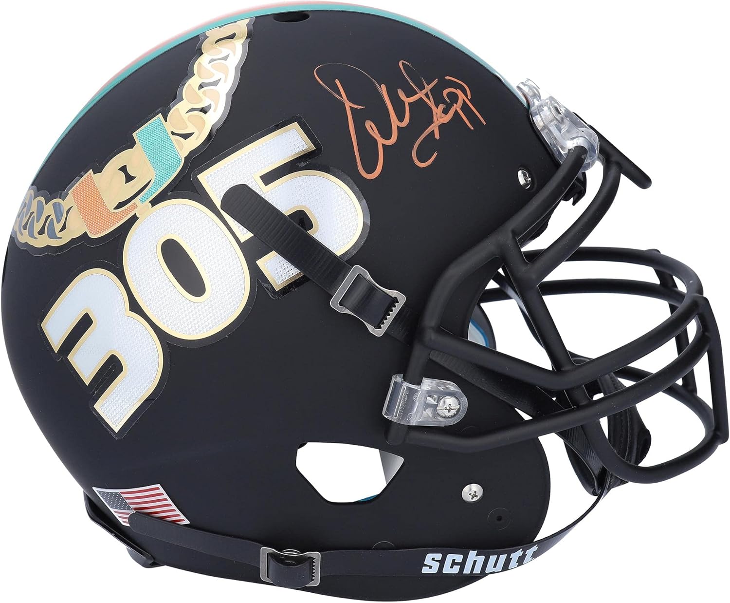 Warren Sapp Miami Hurricanes Autographed Schutt Tradition Authentic Helmet - Fanatics Exclusive - Autographed College Helmets