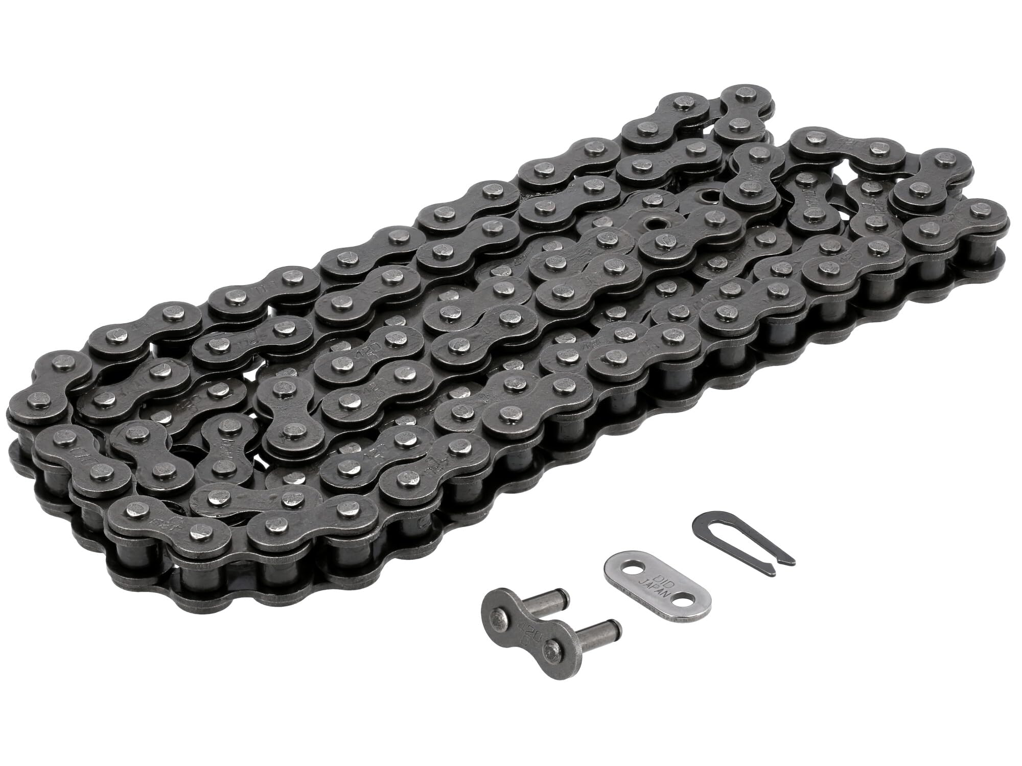 Catena Did 420D (Black & Black) - Lunghezza: 110 Maglie Con Giunto A Clip (Rj)-image