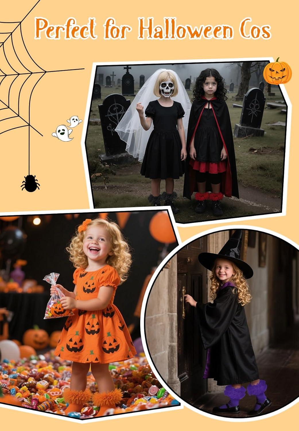 Zando Toddler Ruffle Socks for Girls 1-10 Years - Cotton Tutu Socks with Puffly Lace Frilly Edge Cute for Photos - Image 5