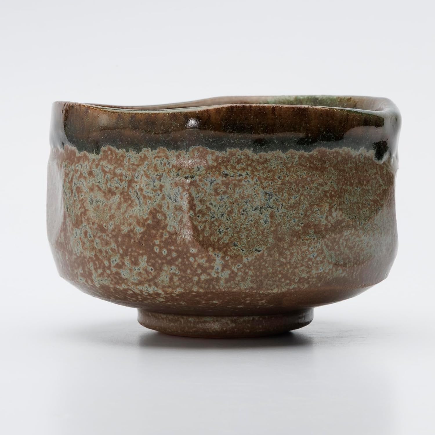 Mino Pottery 505-29 Matcha Bowl, Green Glaze, Green Glaze, Made in Japan