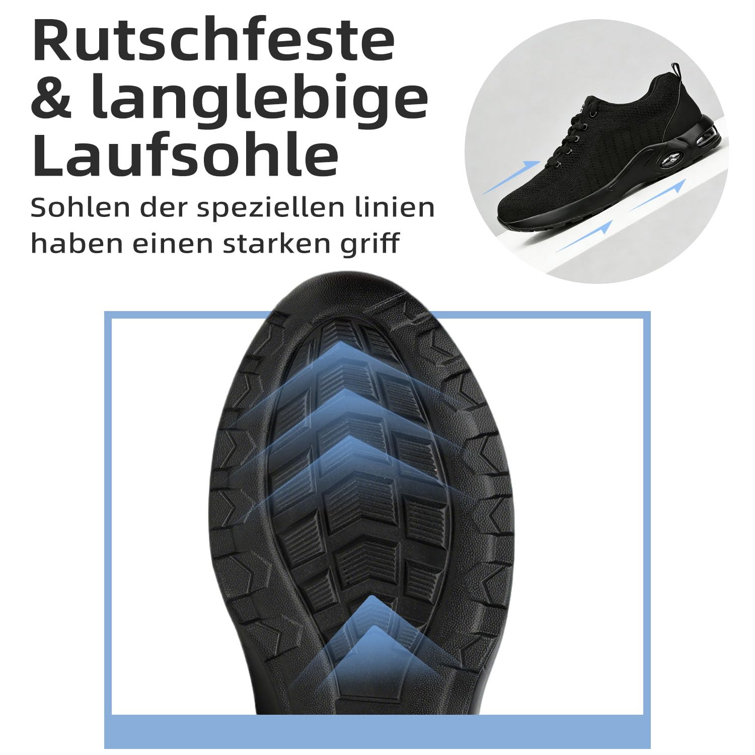 Scarpe da lavoro da donna, leggere, antinfortunistiche, traspiranti, sportive, con punta in acciaio, antiscivolo, con punta in acciaio