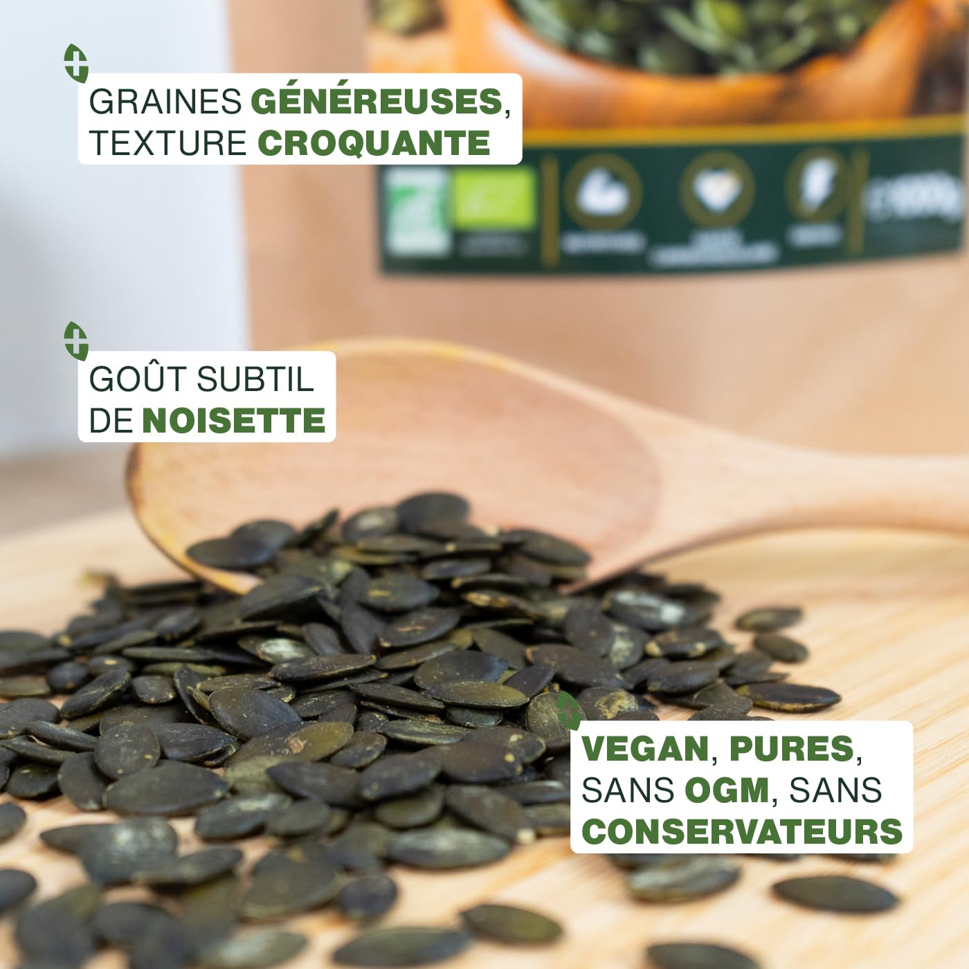 1 KG De Graines De Courge Décortiquées - Top Qualité - Crues, Non Traitées - Buxtrade