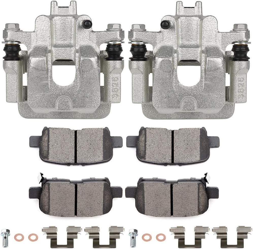 SCITOO Rear Disc Brake Kit - Brake Calipers with Pads 19B2675 19B2674 | For Acura For MDX 2001-2006,For Honda For Pilot 2003-2008 Ceramic Brake Pads D865-7740