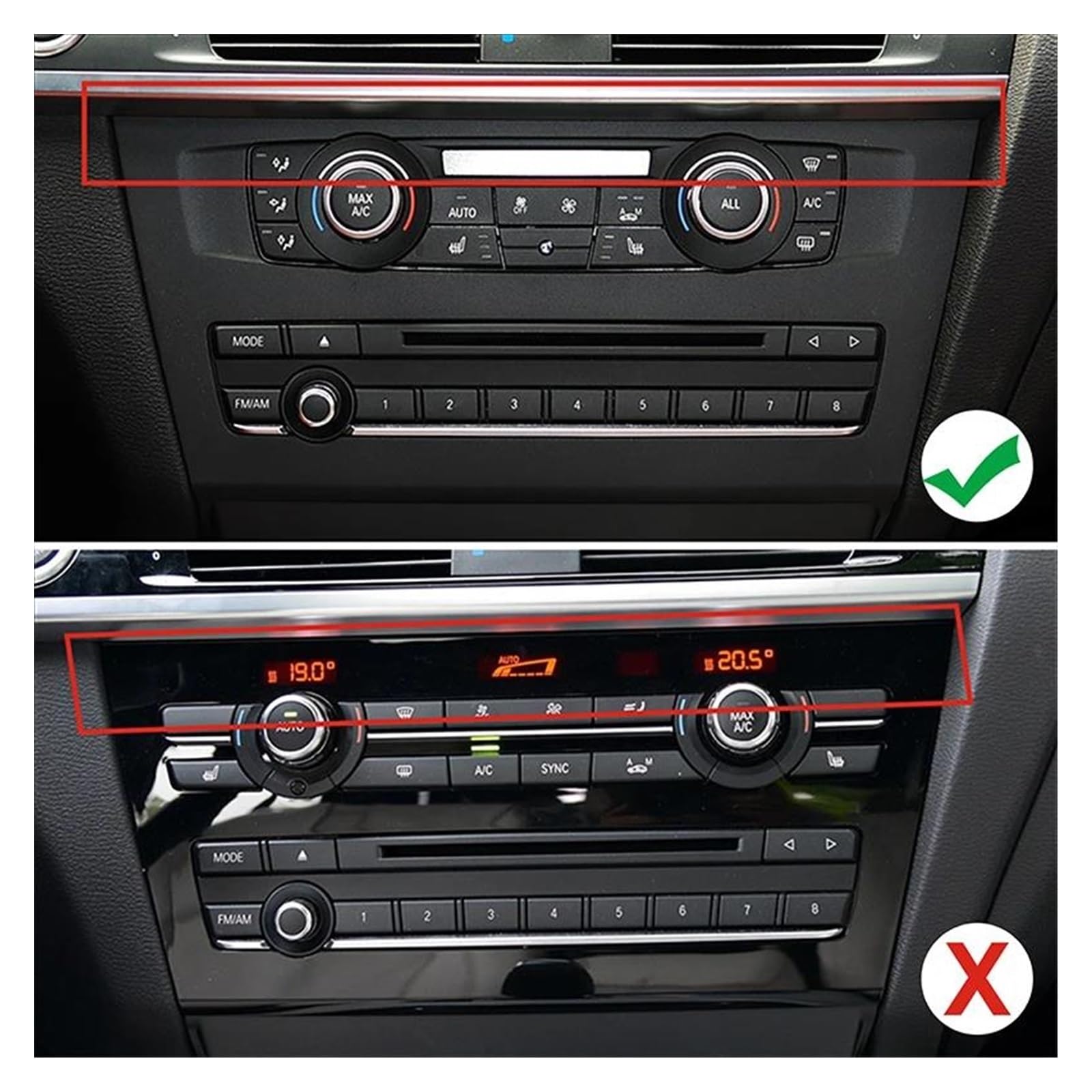Kratzfeste Armaturenbrettverkleidung Auto Styling Center Konsole CD Rahmen Dekoration Für X3 F25 2011-2017 Innen Zentrale Panel Abdeckung Trim