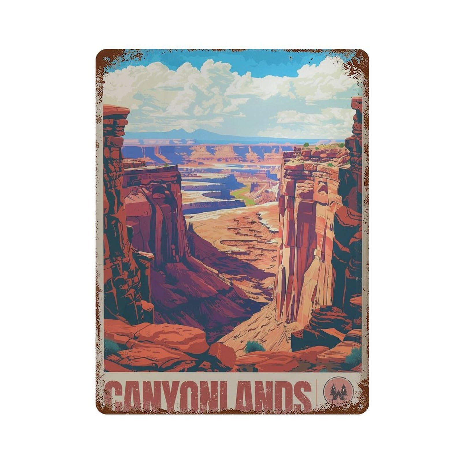 xiaoxiaoshen Canyonlands National Park Vintage Travel (2) Wall Decor Art Metal Tin Poster Modern Home Decor Art Home Bar Shop Decorations Vintage Sign 40x30cm
