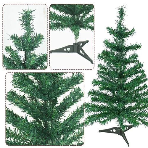 Árvore de Natal 60cm, artificial pontas de ramo misto de PE e PVC, árvores de Natal falsas de pinhei