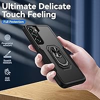 Vista 9 de Funda para Samsung Galaxy S22 Plus con soporte, anillo magnético de armadura, resistente funda protectora de grado militar a prueba de golpes
