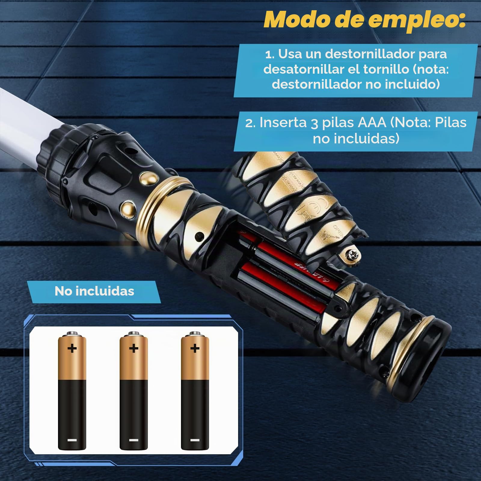 2 Pcs Sable de Luz, 2 en 1 Espada Láser Telescópica con Sonido, 15 Colores de Sable Luminoso, Espada Luminosa para Niños y Adultos Navidad Halloween Regalos Cosplay Guerra de Las Galaxias