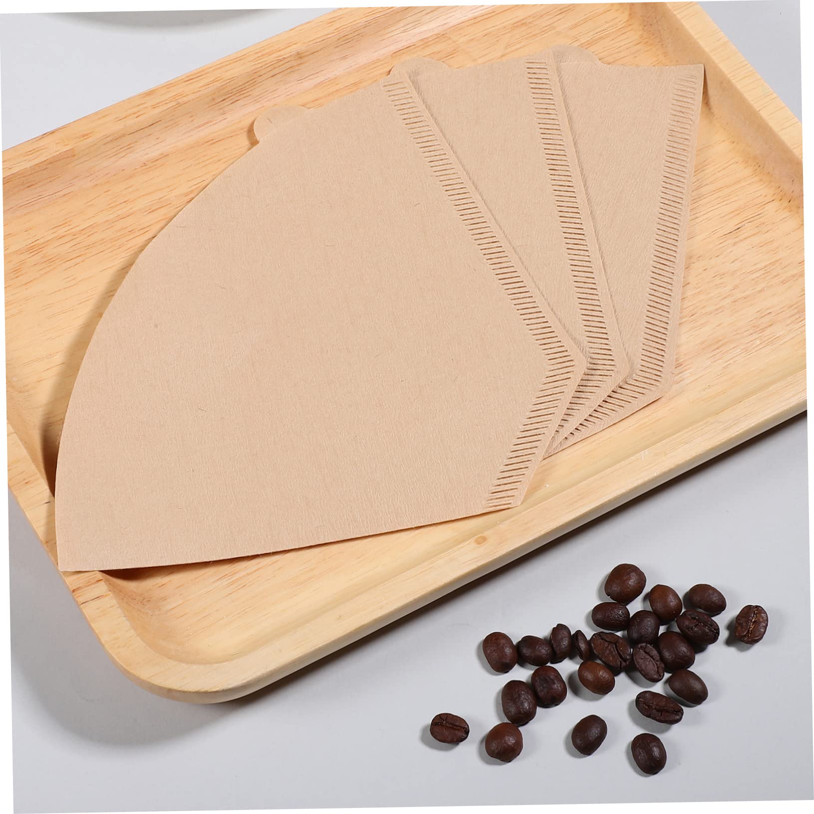 Filtri Caffè a Cono in Carta 200 Pezzi in Pasta di Legno