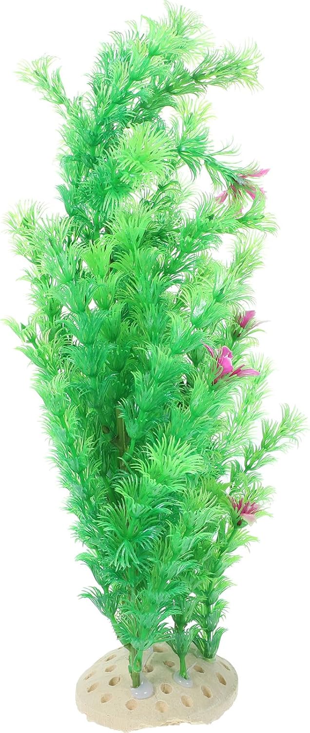Luxshiny Lifelike Artificial Aquatic Plant Large Plastic Aquarium Decoration Fish Tank Ornament for Home Decor and Freshwater Fish Tanks