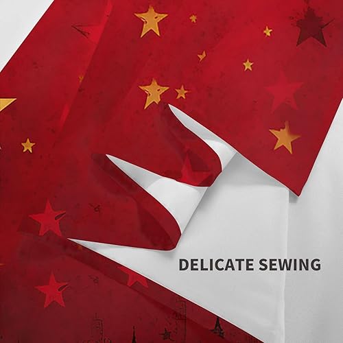 Miniatura 5 de NONHAI Tapiz de estrella roja para dormitorio, tapices estéticos de 60 x 40 pulgadas, para colgar en la pared, diseño de ventana, tapiz de pared