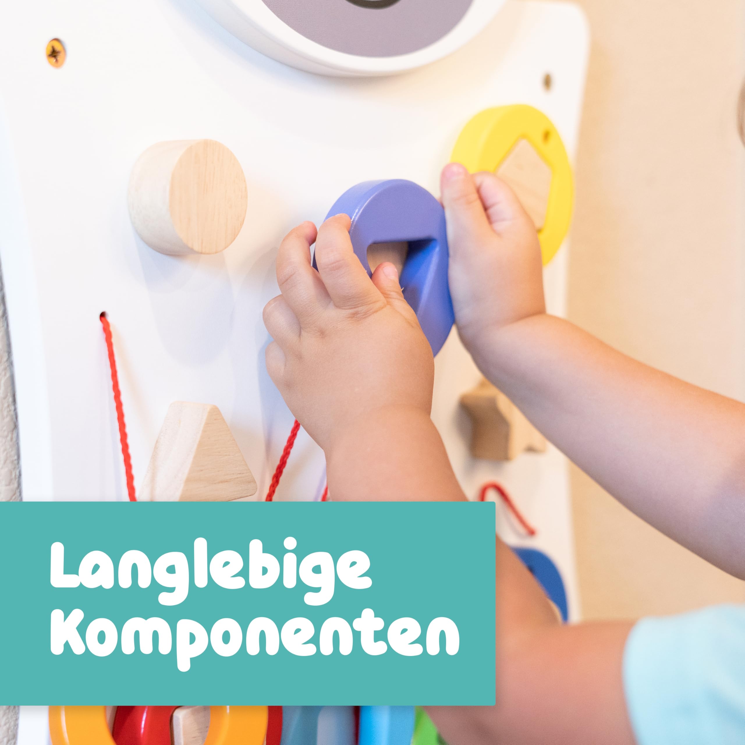 LEARNING ADVANTAGE Spark & Wow Zebra Spieltafel und Aktivitätscenter - wandmontiertes Spielzeug für Kinder ab 18 Monaten - Dekoration für Kinderzimmer und Spielbereiche