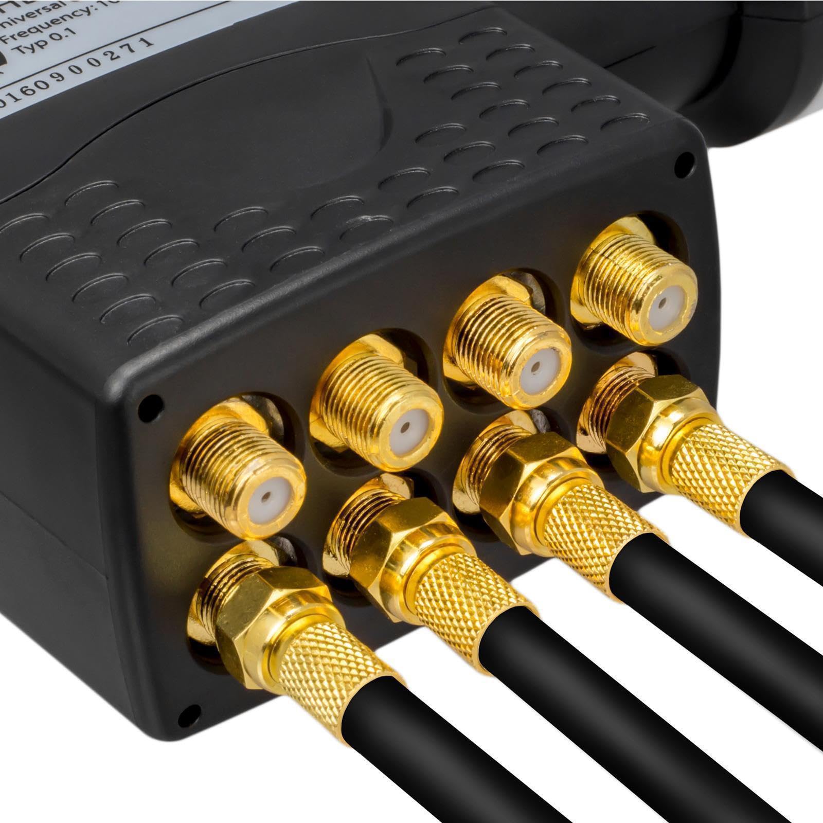 HB-DIGITAL, cavo coassiale satellitare e connettore a F