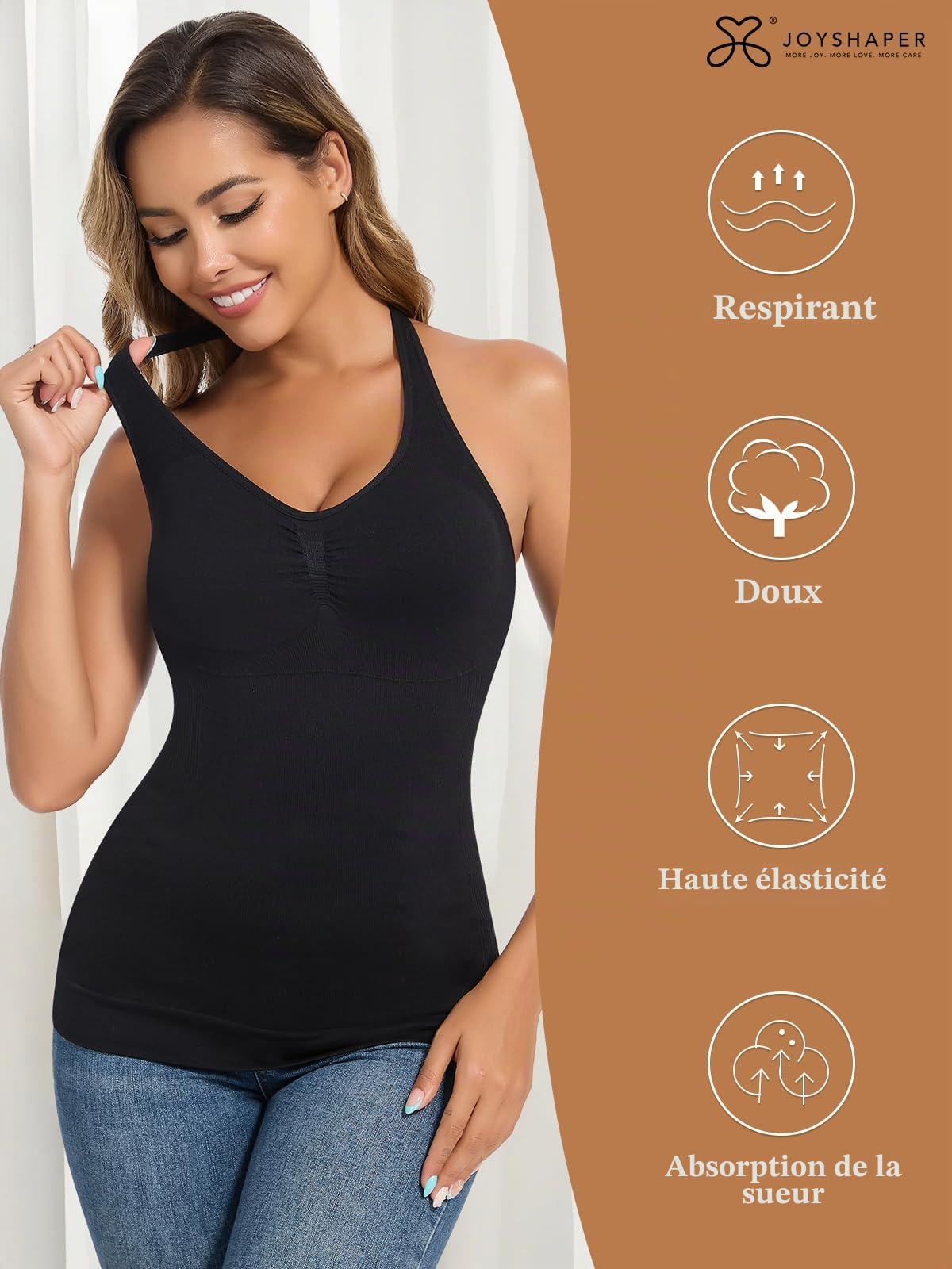 Joyshaper Hauts Sculptants Femme Débardeur Gainant Ventre Plat Gaine Haut Sculptant Body Shaper Tank Top