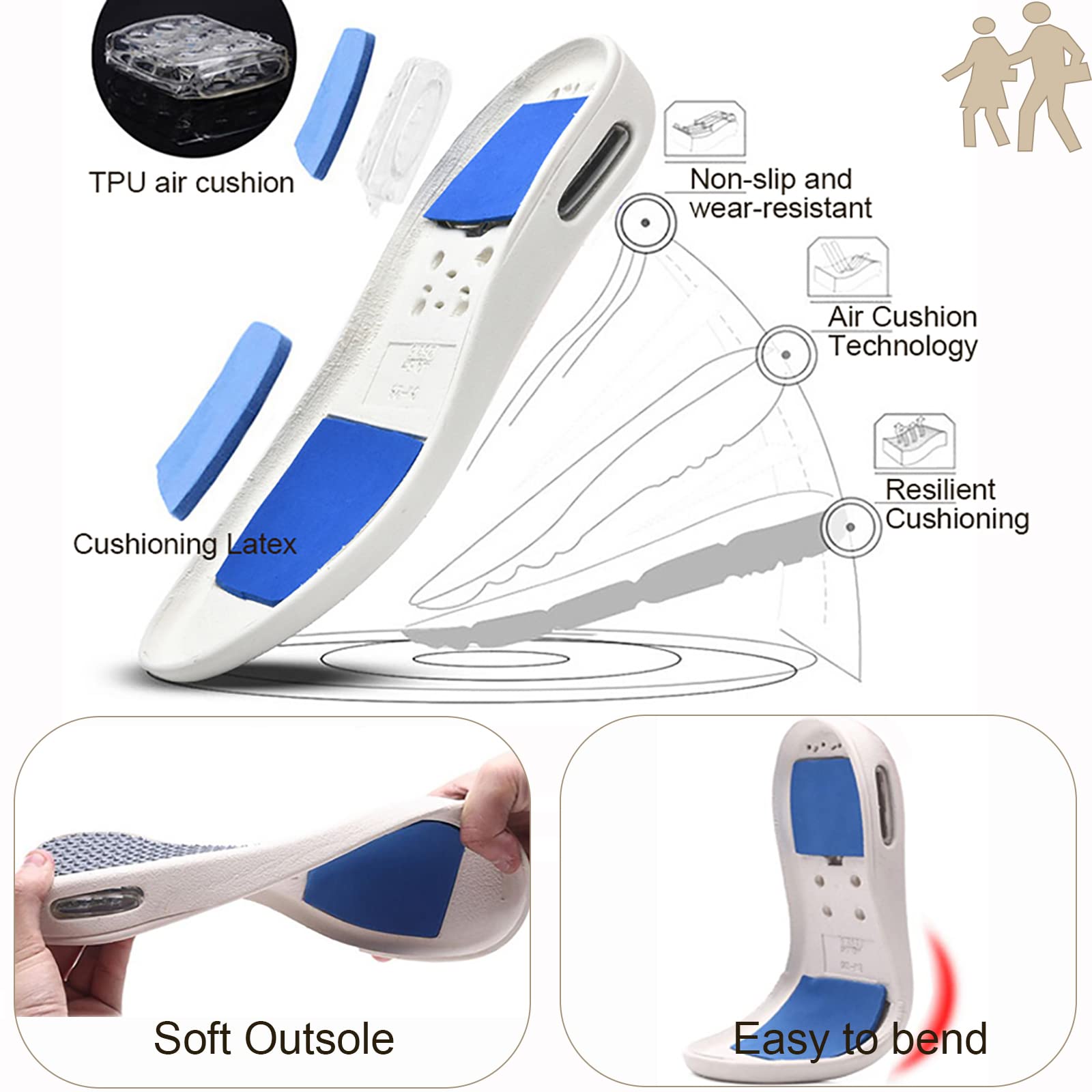 Scarpe Diabetiche Uomini,Regolabili Larghe diabetiche artrite Edema Piedi Scarpe Unisex EU 39(25.5cm/10in)