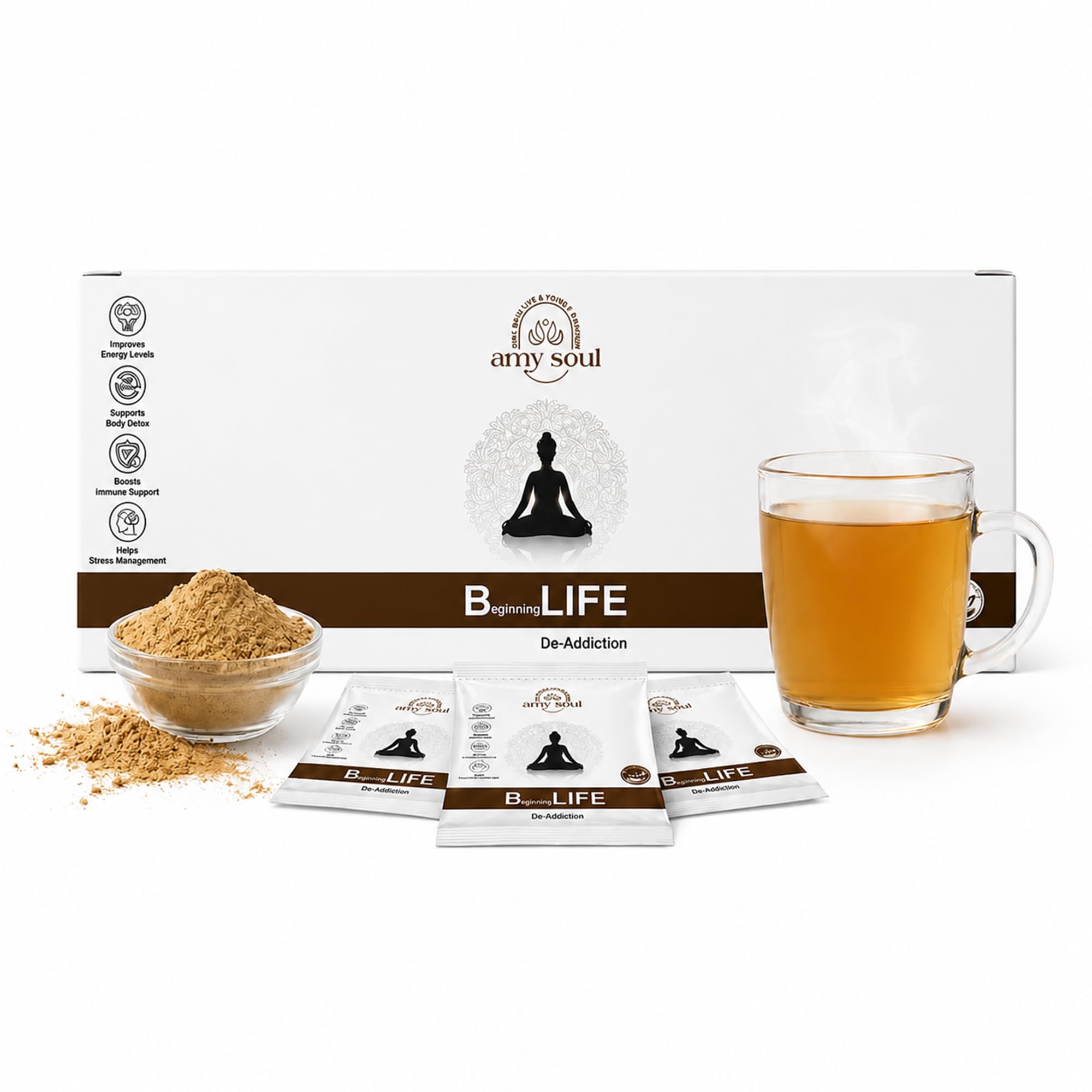 B Life by Amysoul - Ayurvedic Supplement for Enhanced Dedication and Focus, Certified by Ayus India, Natural Health Support-image-20