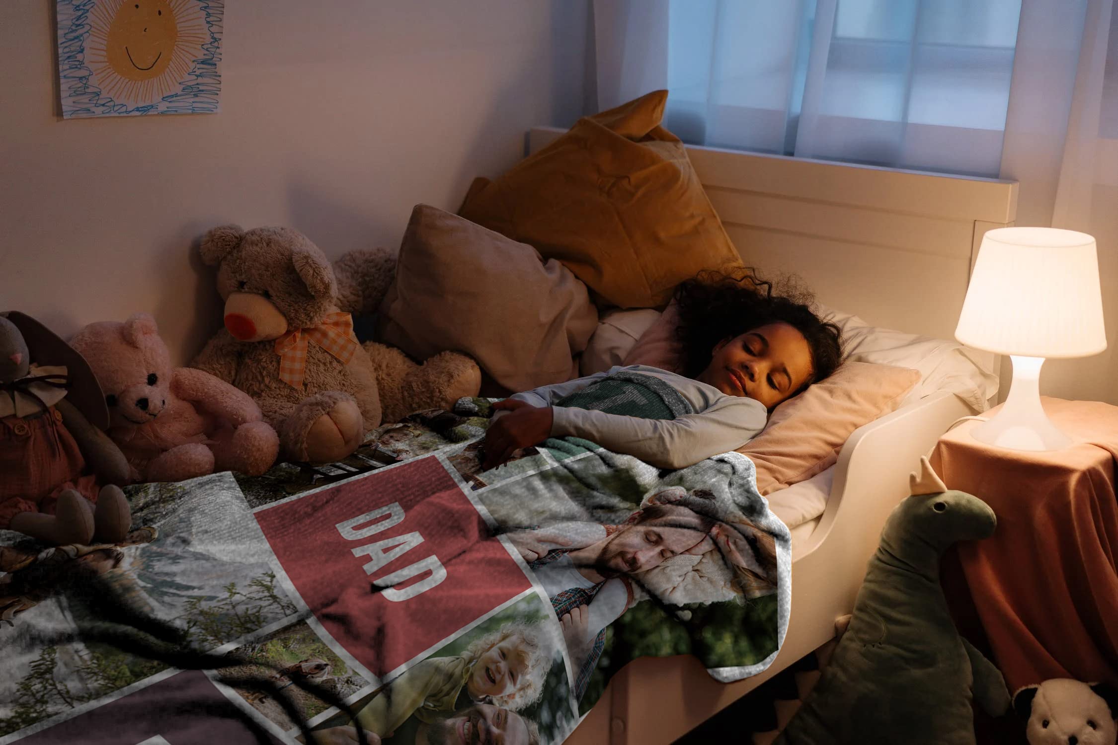 ShineSand Custom Blanket with Photo, Picture Blanket Personalized with Name Text,Customized Funny Blanket,Fleece Throw Blanket for Bed Couch Travel