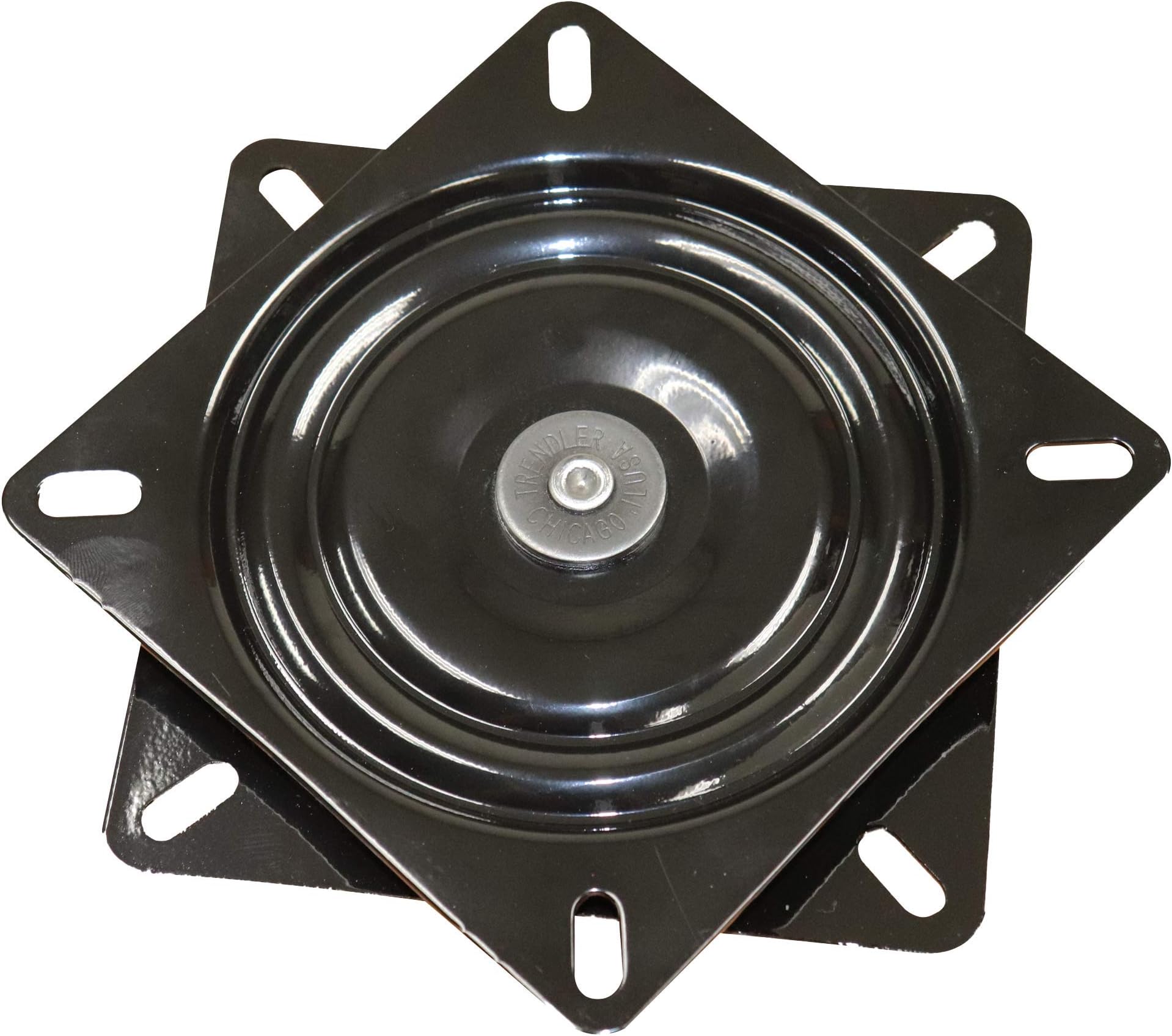 Bar Stool Swivel Plate Replacement - 7 Inch Square - 360 Degree Rotation - Commercial Grade Chair and Stool Replacement Parts - Made in USA