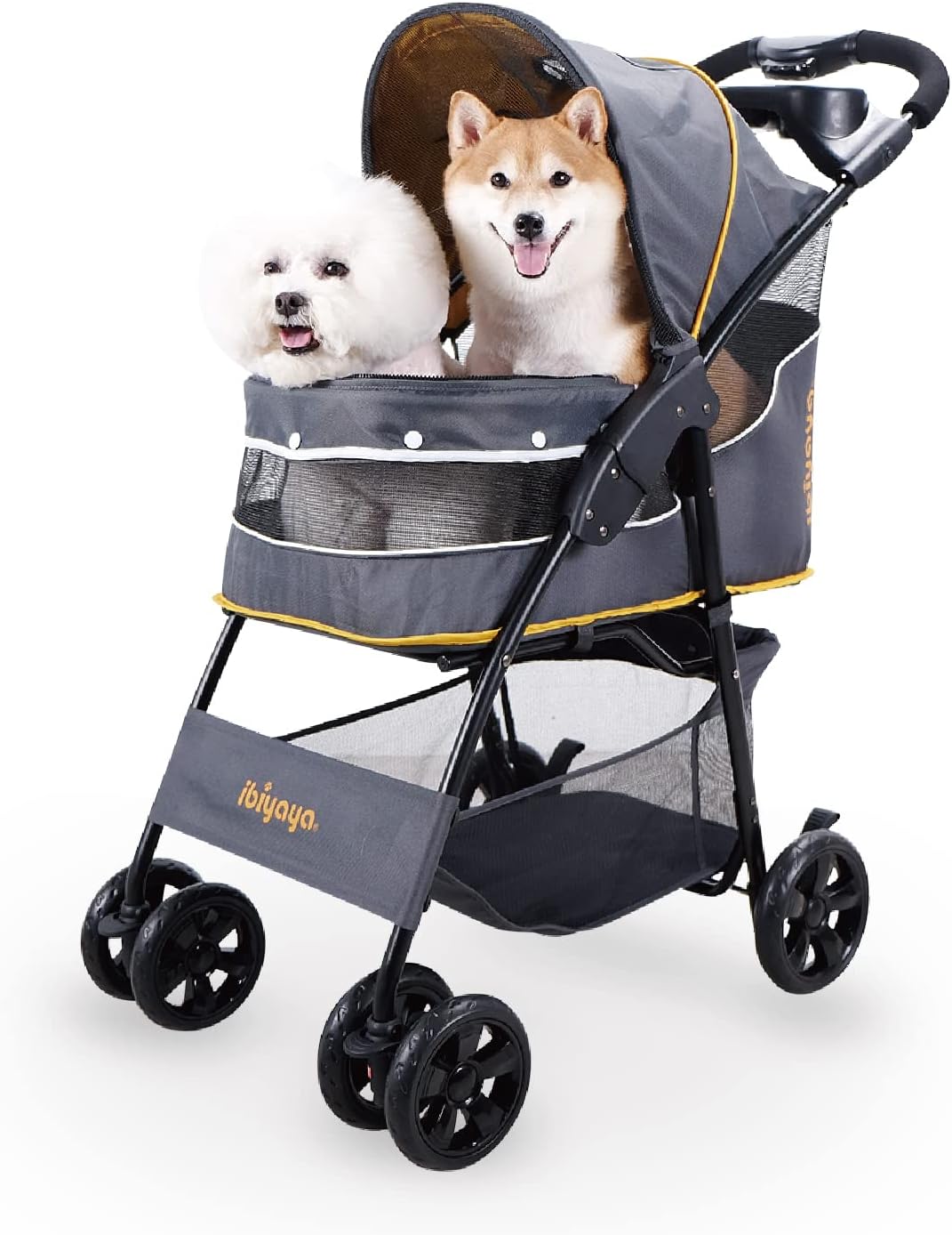 ibiyaya Retro Luxe Dog Stroller for Medium Dogs, Large