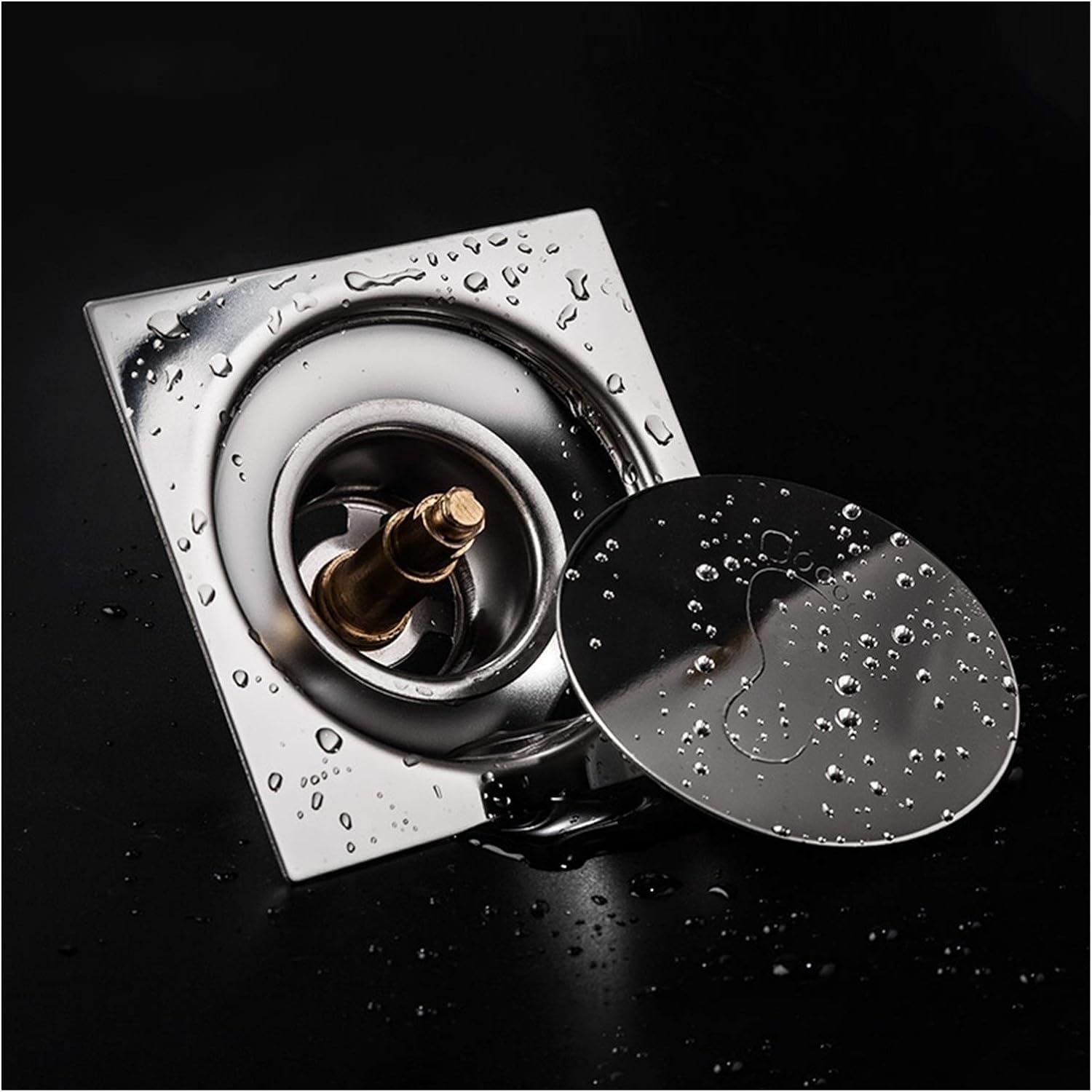 Tapón for lavabo Drenaje Desagüe de piso Desagüe de piso de ducha de acero inoxidable Drenaje rápido for baño Inserto de azulejo Desagües cuadrados Colector de cabello Desagües de ducha Tapón de resid