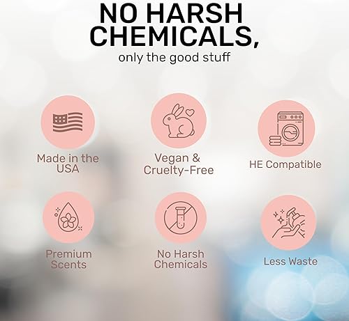 Miniatura 4 de FREY Detergente líquido concentrado para ropa, especialmente formulado para pieles sensibles y lavadoras de alta eficiencia (HE), elimina manchas,