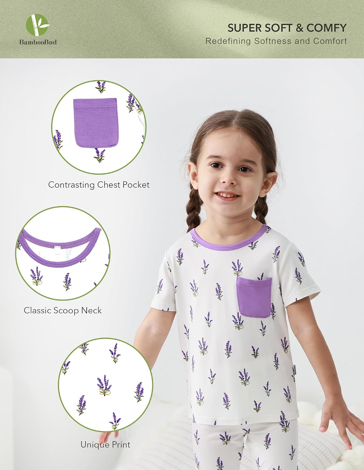 Toddler Boys Girls Crew Neck Tee Short Sleeve T-Shirts Infant T-Shirt Viscose from Bamboo Unisex Shirts
