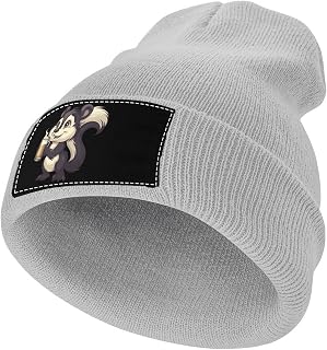 A Skunk with Beer Beanies Hats for Men Women Winter Knit Skull Cap Stocking Hat Soft Warm Gifts