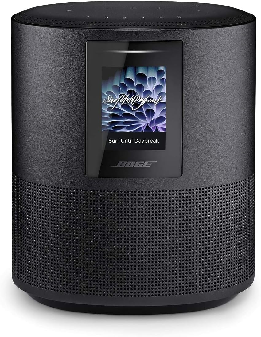 Bose Home Speaker 500, Triple Black, Smart Speaker with Bluetooth, Wi-Fi and Airplay 2
