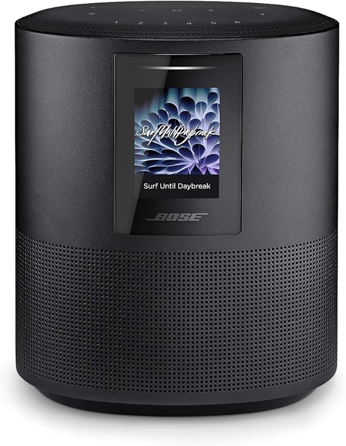 Bose Home Speaker 500, Triple Black, Smart Speaker With Bluetooth, Wi