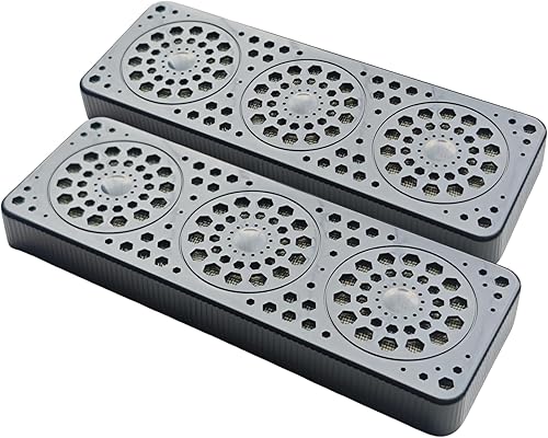 Humidificador de puros, paquete de 2 unidades, rectángulo negro, humidificador de humidor de puros, humidificador de triple ventana, aumento de la