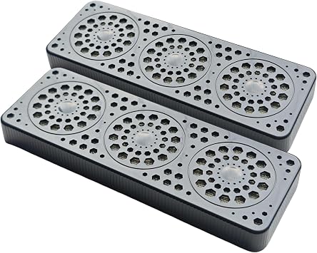 Cigar Humidifier,2-Pack Black Rectangle,Cigar Humidor Humidifiers, Triple Window Humidifier,Increased Humidity Keep Fresh