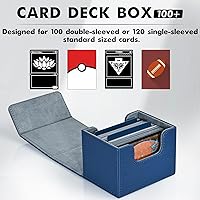 Vista 135 de ZLCA MTG YuGiOh - Caja de cartas para cartas intercambiables, MTG YuGiOh con capacidad para más de 100 tarjetas de una sola funda, caja