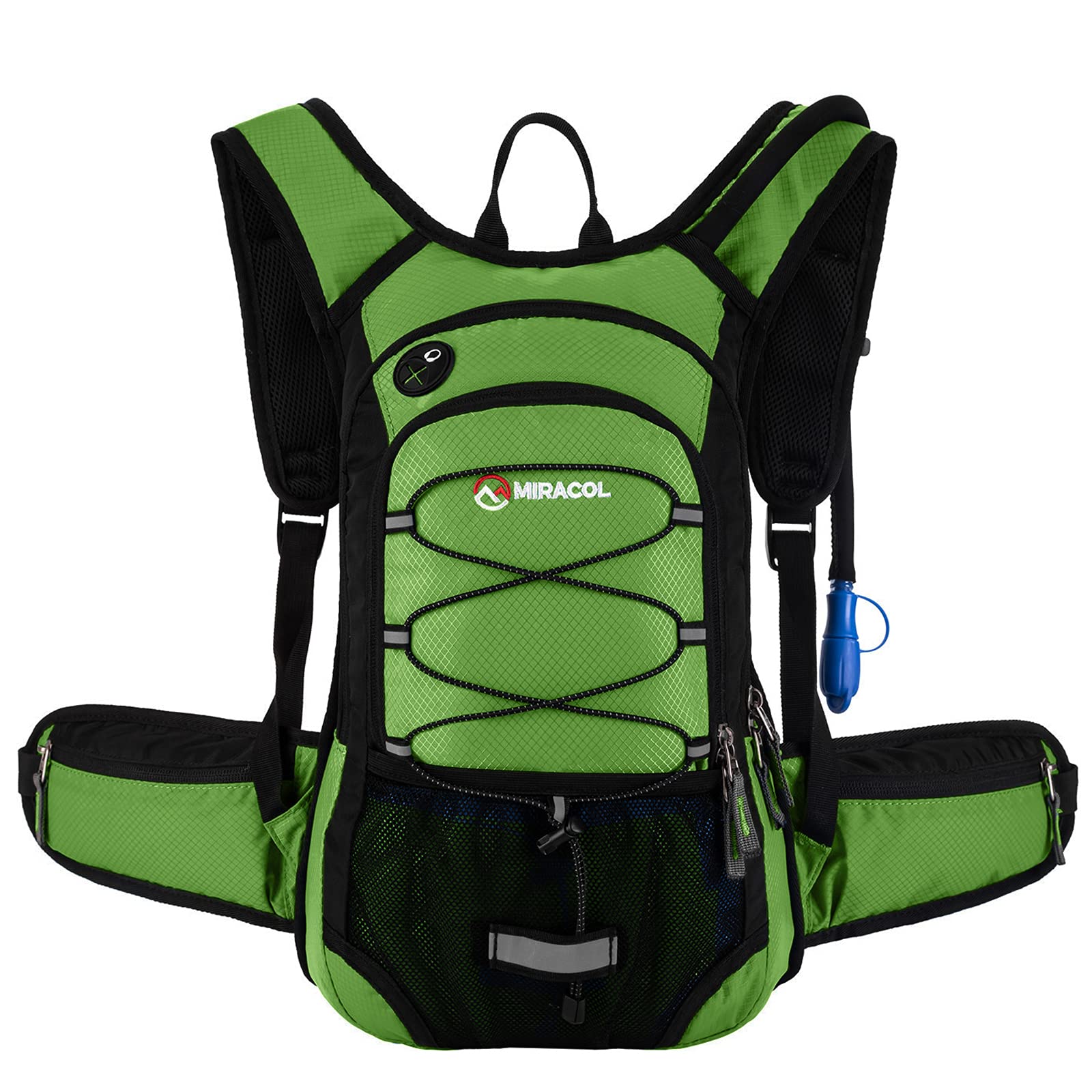 Miracol Insulated Hiking Hydration Backpack - Lightweight Water Backpack with 2L Bladder - Waterproof Hydration Pack for Hiking