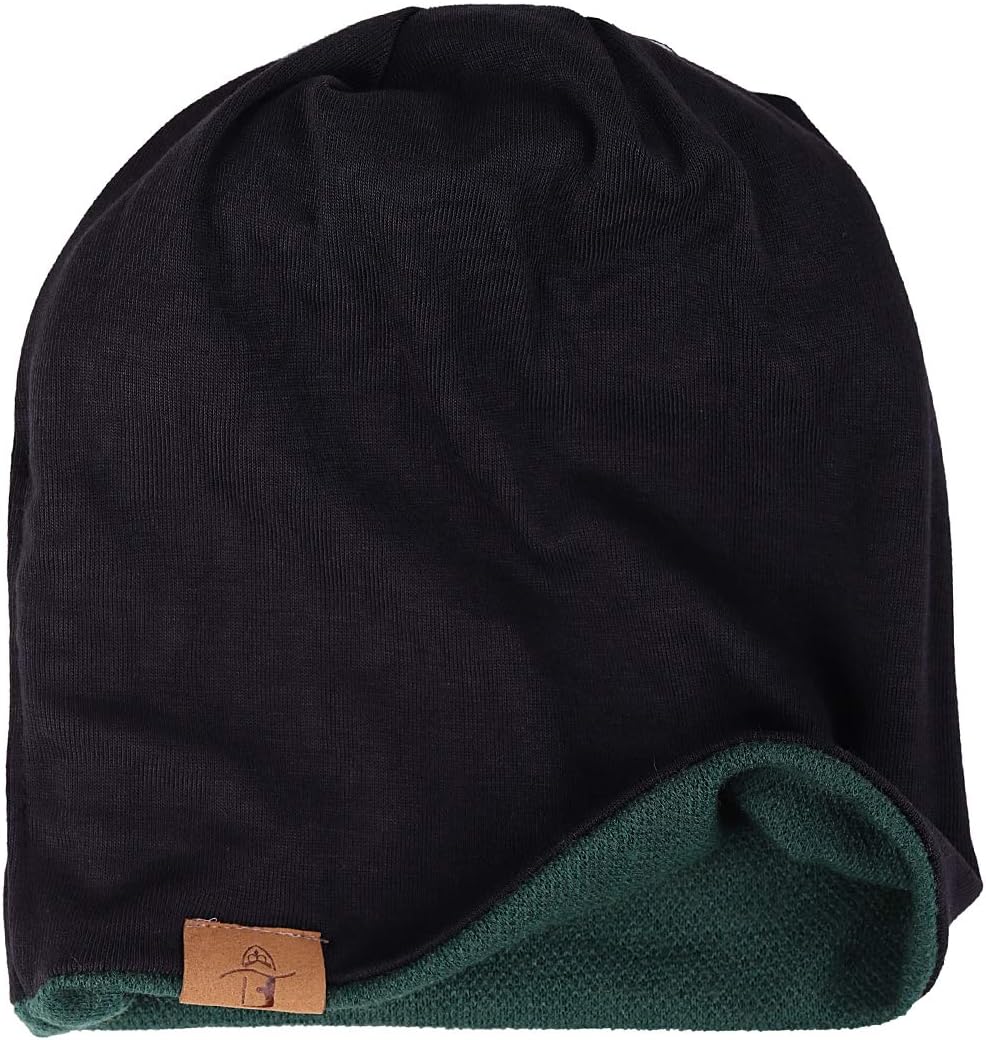 FORBUSITE Mens Slouchy Long Beanie Knit Cap for Summer Winter, Oversize - Image 3