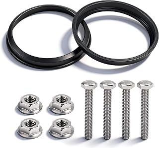T1003-7VP 3" Leak-Proof Seal Kit with Hardware Compatible with Valterra 3 Inch Waste Valve, Sealing Ring Fit for RV Black Tank Valve Replacement, Leaky Drain, for RV Black Tank Valve