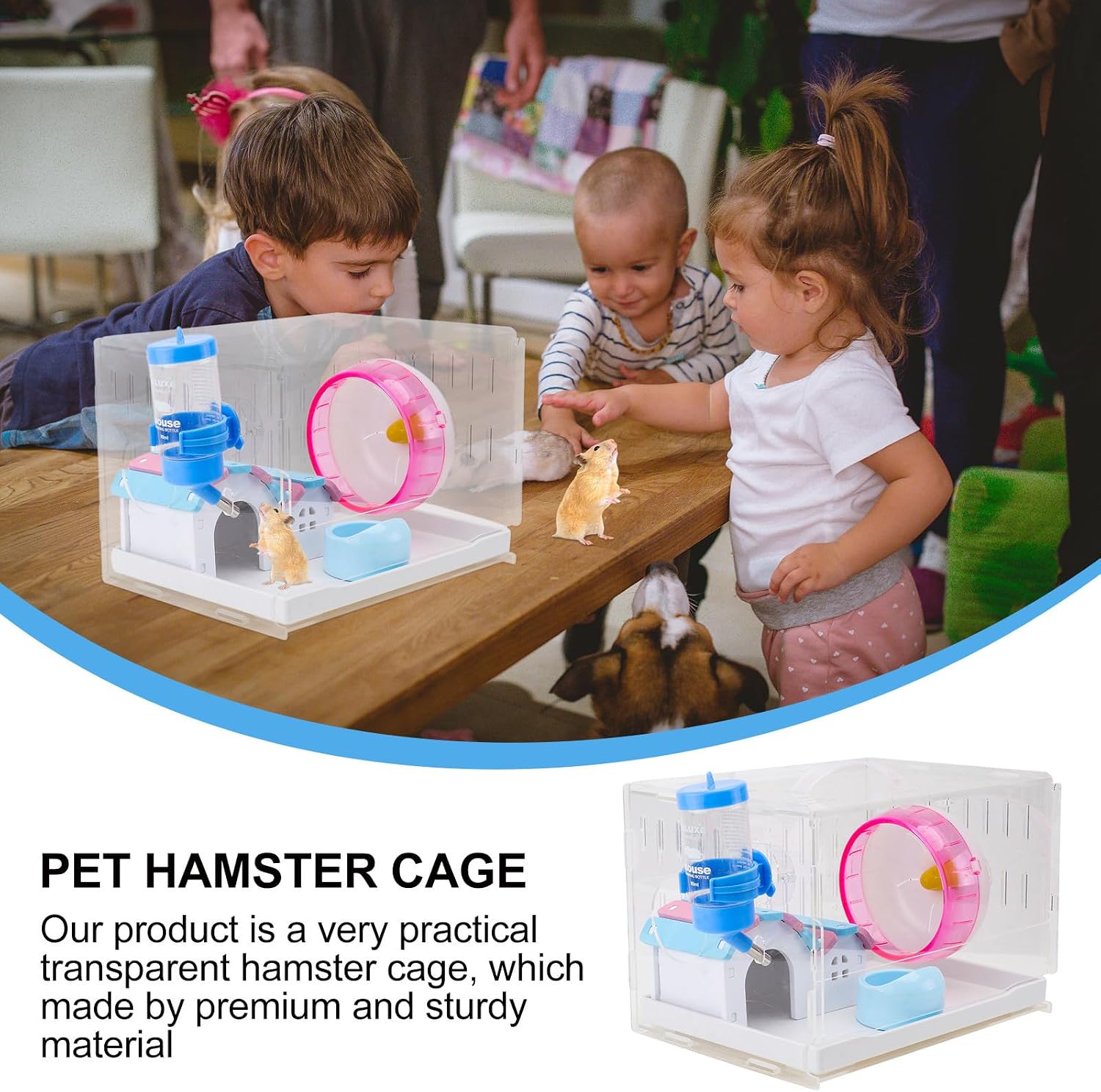 Acrylic Drawer Hamster Villa Cage with Kit for Pet Hamster image 3
