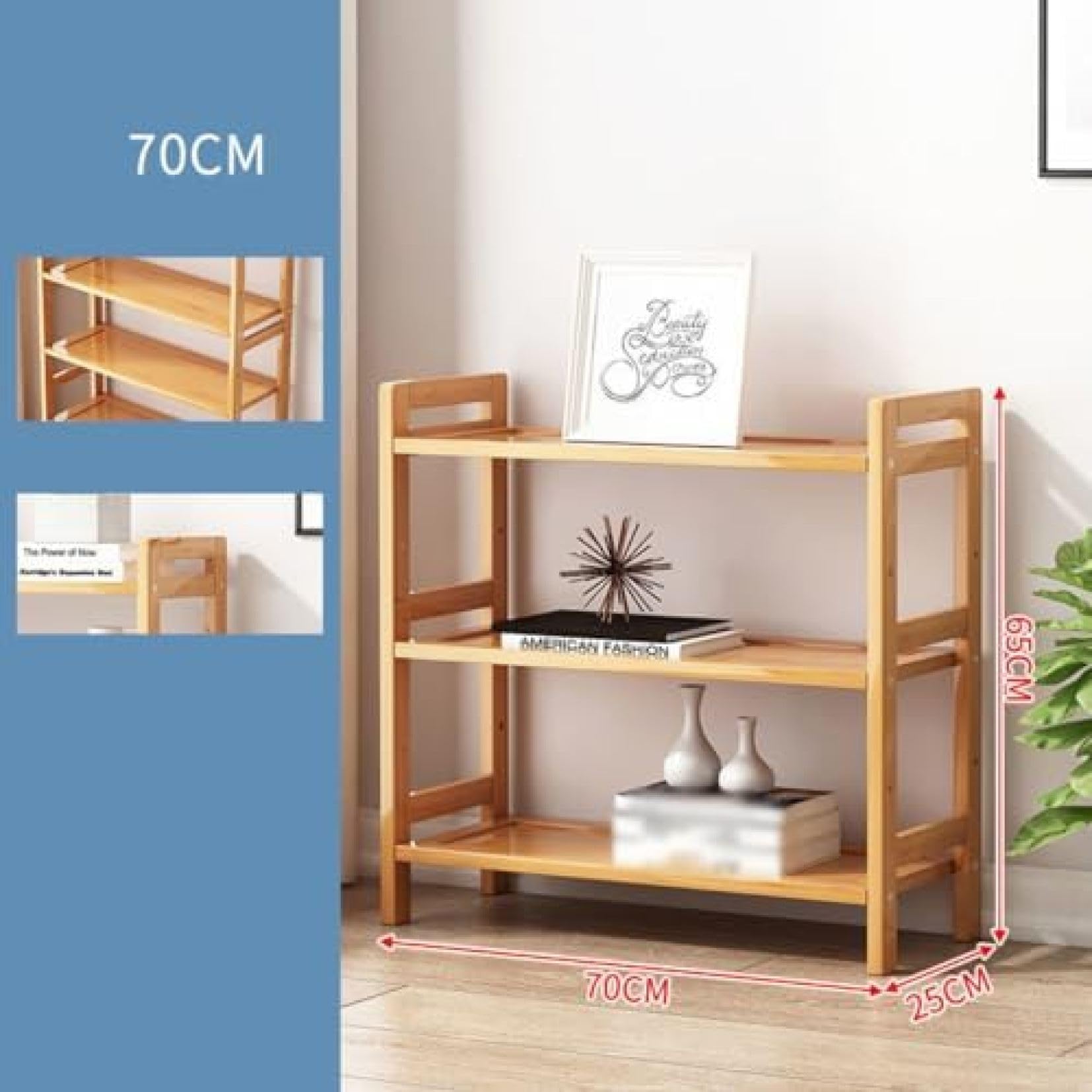 エコ＆多目的！天然竹製オープンラック エコ＆多目的！天然竹製オープンラック