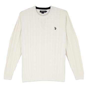 U.S. Polo Men's Cable Crew Neck Sweater Pullover (Winter U.S. Polo Men's Cable Crew Neck Sweater Pullover (Winter