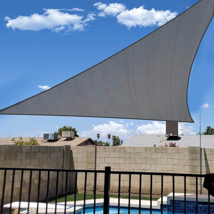 杉玉70cm Amazon.com : KANAGAWA Sun Shade Sail 16'x16'x16' Dark Gray