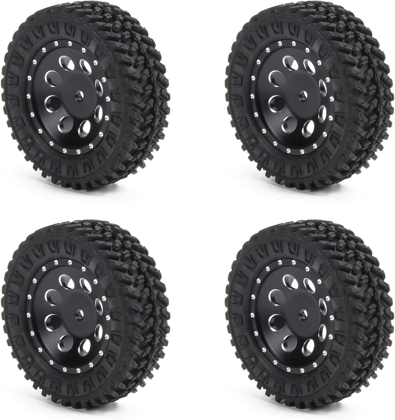 RCAWD for SCX24 & FMS FCX24 1/24 1/18 Wheel Tires and Rims