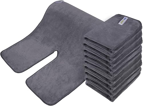 SINLAND Toallas esteticistas de microfibra para tratamientos faciales, eliminación de máscara, paño facial suave con diseño dividido, toallas de spa