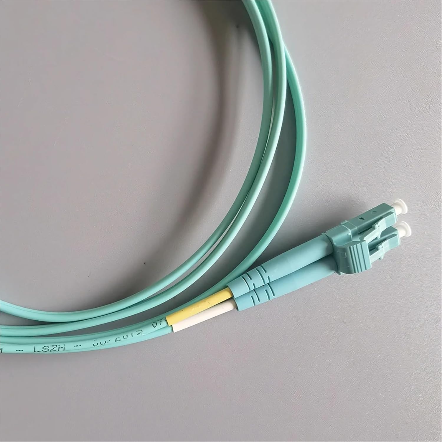 OM3/OM4 Fiber Optic Cable 1M-50M LC-LC 50/125μm Duplex FTTR Fiber Optic Patch Cord 2-Core Low Insertion Loss & High Return Loss(OM4 Dual LCupc 5M)