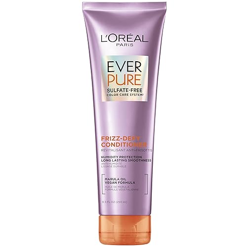 LOreal Paris EverPure - Acondicionador Frizz-Defy sin sulfatos con aceite de marula 85 onzas líquidas el embalaje puede variar