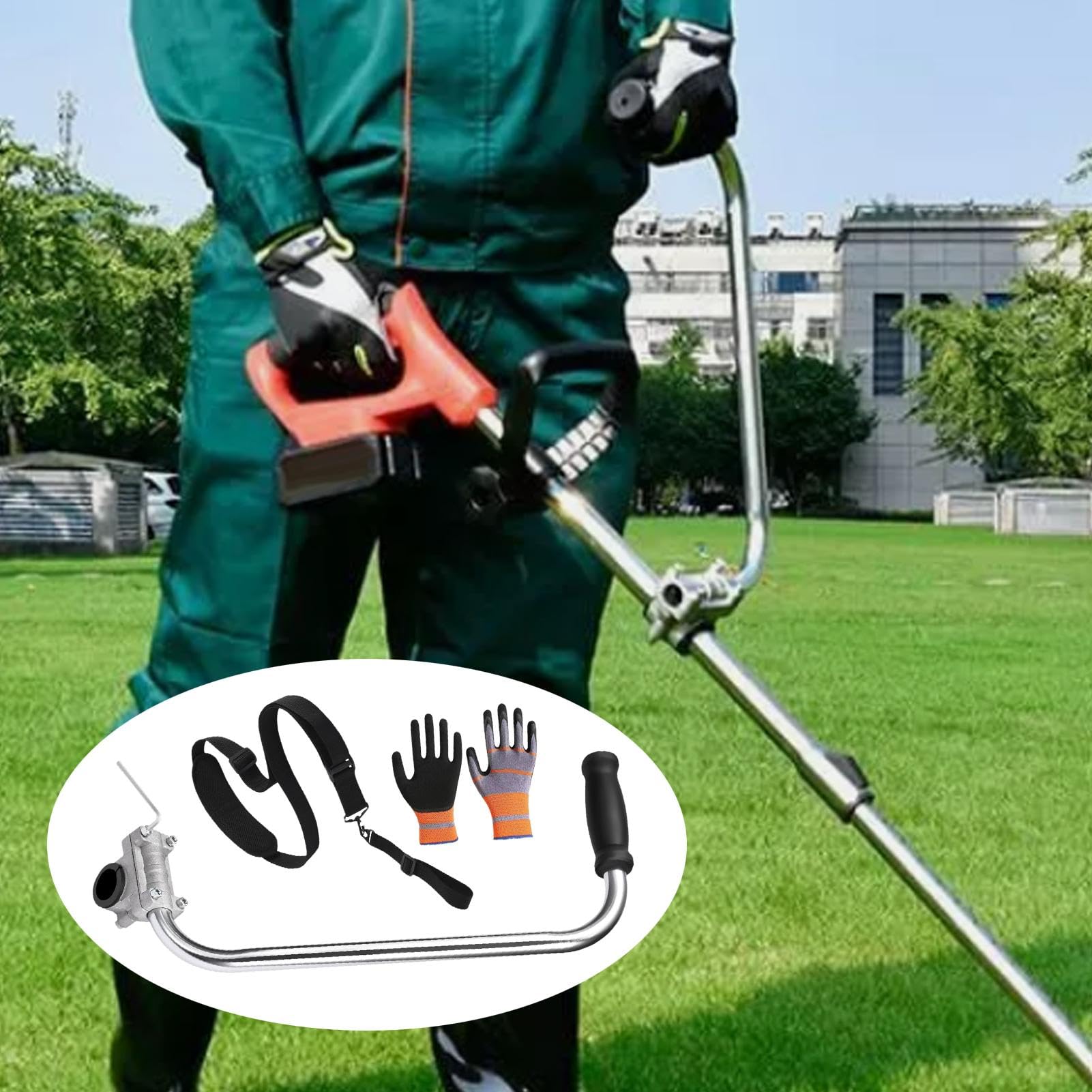 Impugnatura Ergonomica Per Decespugliatore - Estensione Regolabile 0-180° - Per Giardinaggio Comfortevole - Foto 4