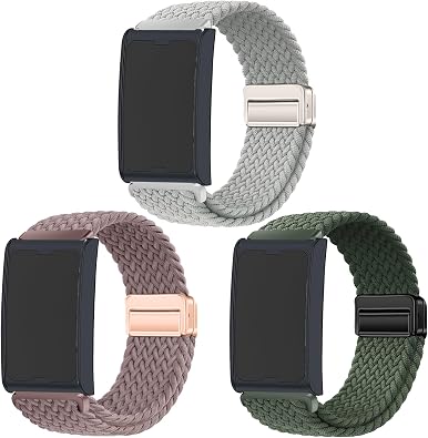Nylon Sport Band Compatible with Amazfit Helio, Breathable, Adjustable Replacement Band For Man Woman