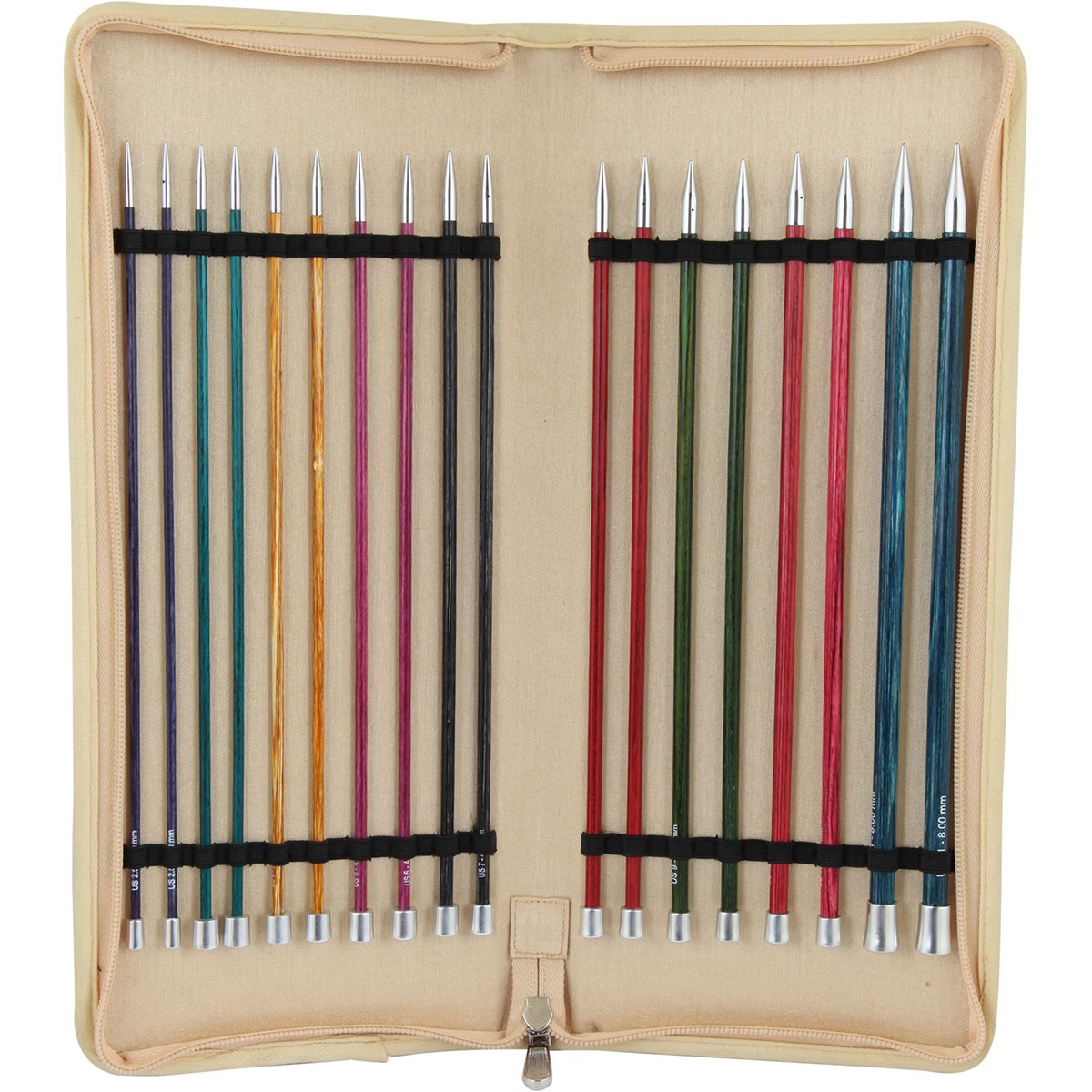 Knitter's Pride Royale aiguilles tricoter uniques en bouleau colore de 35cm